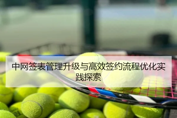 中网签表管理升级与高效签约流程优化实践探索